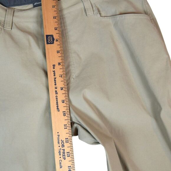 Eddie Bauer Men’s 34x30 Tan Nylon Blend Travel Pants Lightweight Stretch Comfort - Picture 8 of 8